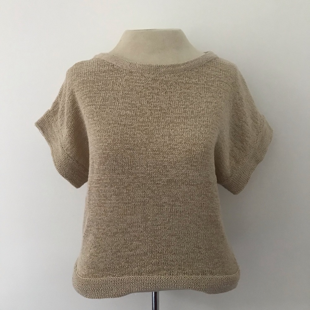 WD.NY gold short sleeve top